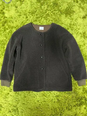 BLUE LAKE MARKET 보아 자켓 다크 브라운