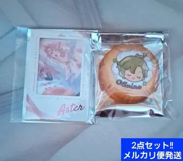 NU:카니발 올리빈 에스터 복슬복슬 캔뱃지 폴라로이드풍 카드