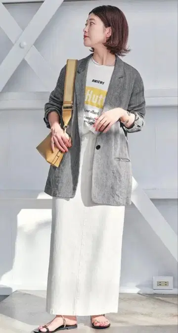 [ Spick and Span ] 린넨 에어리 자켓