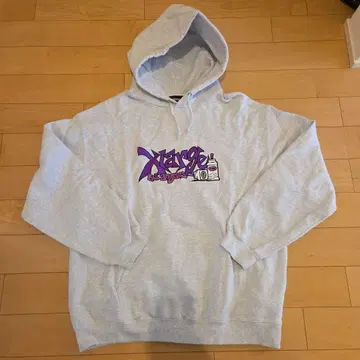 XLARGE 그레이 후드 부착 후드티