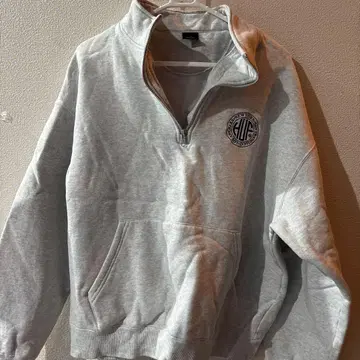 HUF 그레이 하프 지퍼 맨투맨 XL