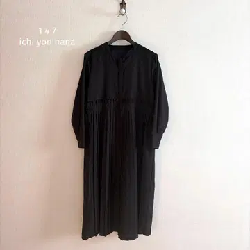 [ 147 이치욘나나 ] 셔츠 원피스 블랙