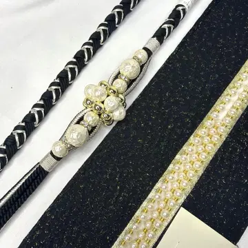 새상품 2026년 신상 후리소데용 허리띠 레이어드 카라 세트 블랙