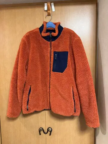 에디바우어 오렌지 플리스 자켓