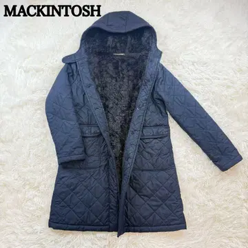 MACKINTOSH 블랙 퀼팅 코트 보아 코트 38
