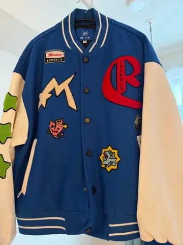 메종 에메랄드 바시티 자켓