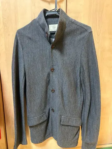 BEAUTY&YOUTH 그레이 버튼 달린 캐주얼 자켓