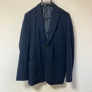 무인양품 네이비 2버튼 비즈니스 자켓