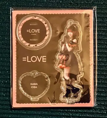 =LOVE 오바 하나 아크릴 스탠드 2025 블랙 의상