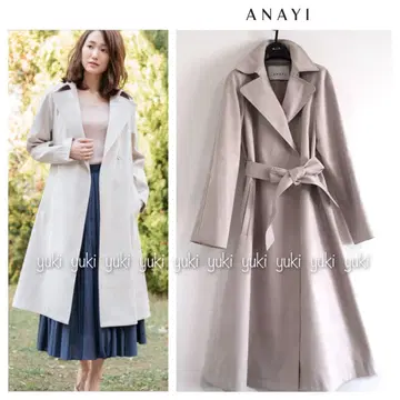 ANAYI 페이크 스웨이드 본딩 코트