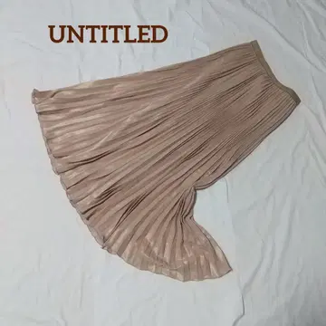 언타이틀 샤이니 글로스 플리츠 스커트