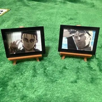 진격의 거인 트레이딩 장면 사진 필름풍 미니 아트 프레임