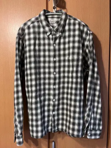 스티븐 앨런 셔츠 옴브레 화이트 블랙