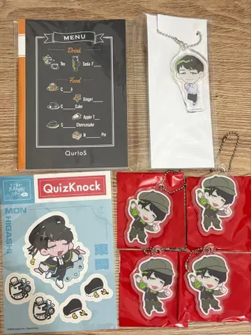 QuizKnock 아크릴 키링 스티커 히가시몬