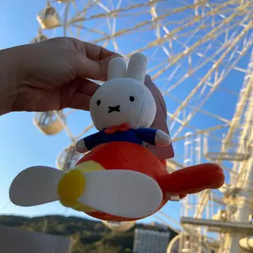 하우스텐보스 한정판 비행기 미피 마스코트 키체인