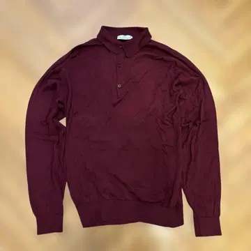 John Smedley Long Sleeve Burgandy L