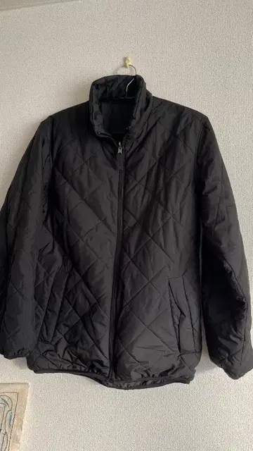 유니클로 구제 의류 블랙 퀼팅 자켓 L 리버서블