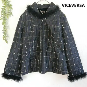 바이스바사 퀼팅 자켓 티베트 라무 안감 퍼 L 자수