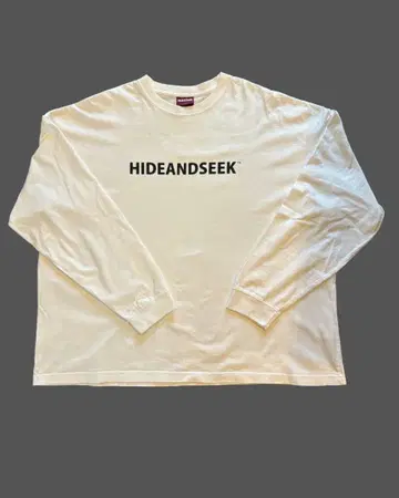 Hide and Seek 긴팔 티셔츠 화이트