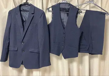 SUIT SELECT 다크 블루 쓰리피스 수트 Y4