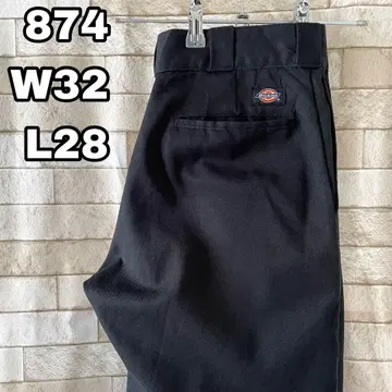 디키즈 874 워크 팬츠 자수 블랙 32 x 28