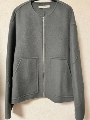 LOHEN 로헨 백 형태 리버 ZIP 블루종 코트 자켓