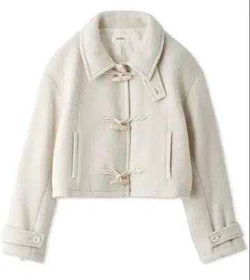 스나이델 SNIDEL 더플 코트 숏코트 화이트