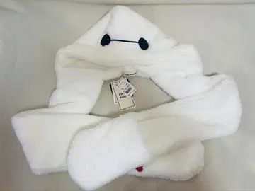 베이맥스 후드 부착 머플러