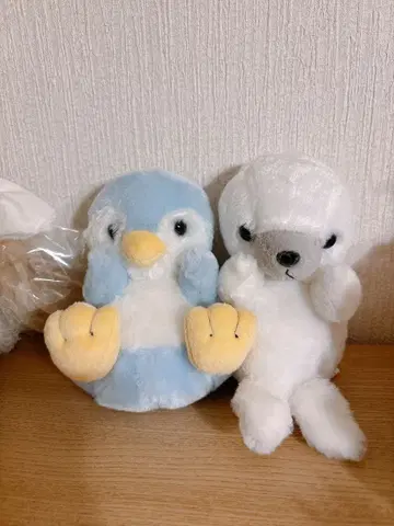 수족관 큥큥 콜론 펭귄과 물개 봉제 인형