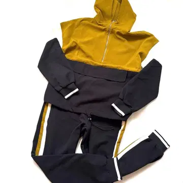 [ 새상품급 ] 익명 배송 ZARA 오샤레 저리 후드 부착 셋업