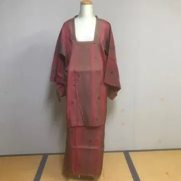 순수 실크 투피스 레인 코트