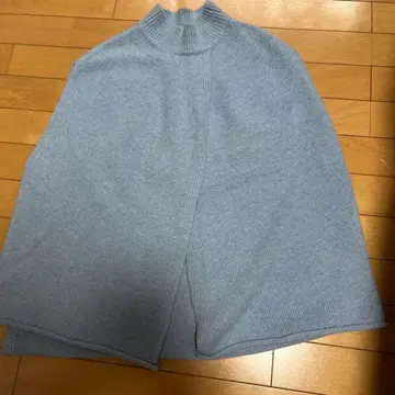 CLASKA HAU 니트 랩 베스트 캐시미어 울