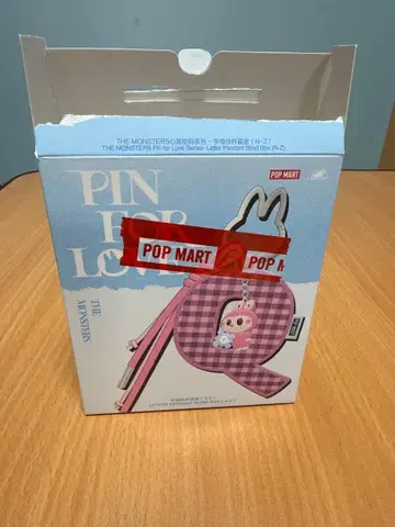 POP MART 러브스위트 P 키링 (체크 무늬)