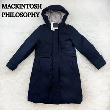 매킨토시 철학 정가 63,000엔 다운 코트 네이비 스트라이프