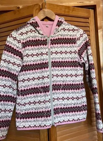 [ 구제 의류 ] 유니클로 후드티 후드 부착 핑크 계열