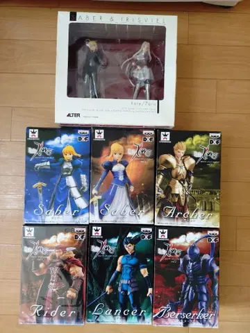 페이트 Fate/Zero DXF 서번트 피규어 세트 6체 외 1