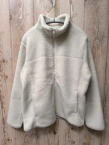 무인양품 보아 플리스 자켓 아이보리 XL