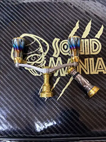 스퀴드매니아 MAD CROW 리브 커스텀 티타늄/골드 /다이와