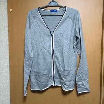 빔즈 사이즈 L BEAMS 그레이 집업 가디건