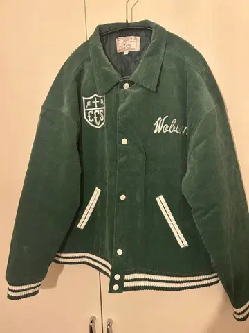 Revo 코듀로이 바시티 자켓