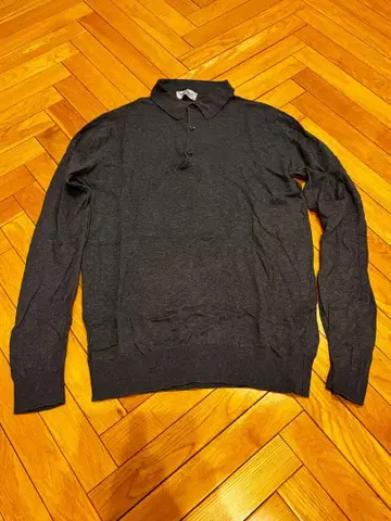 존 스메들리 긴팔 피케 셔츠 그레이