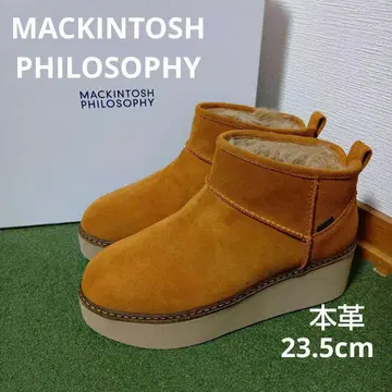 새상품 25960엔 매킨토시 철학 숏부츠 스웨이드 통굽