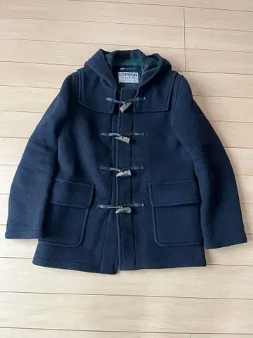 LONDON TRADITION 네이비 더플 코트 숏 기장