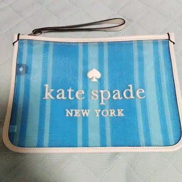 케이트 스페이드 스트라이프 메쉬 파우치