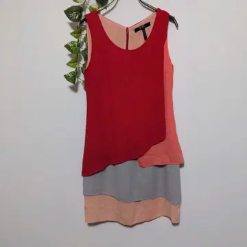 슬리브리스 비대칭 원피스