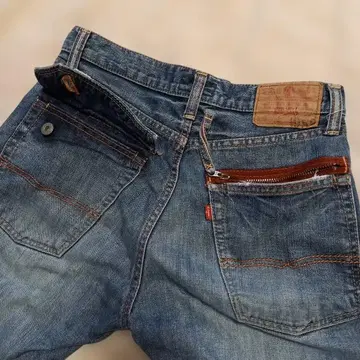 GLHEART 라이트 블루 스트레이트 데님