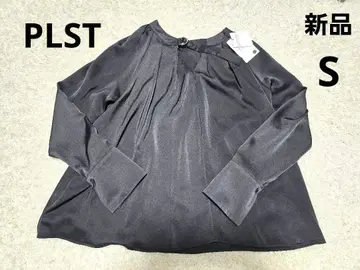 택 포함 새상품 플라스테 새틴 D 턱 2WAY 블라우스