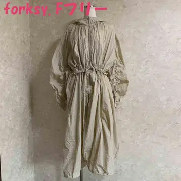 폴쿠시 드레스 코트 F 베이지 롱 기장 숏 기장 2way 착용 가능