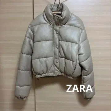 [ ZARA ] 자라 충전솜 다운 자켓 아우터 베이지 S