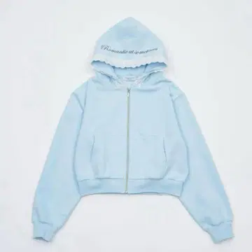 Smyeon 레이스 부착 컴팩트 지퍼 후디